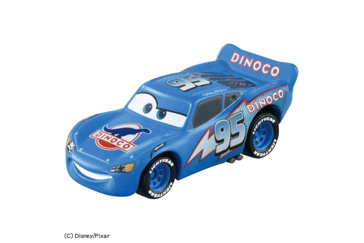 Tomica No. C02 Lightning McQueen (Dinoco Type) / 闪电麦坤 黛娜可涂装 die-cast model — official product photo of the toy car