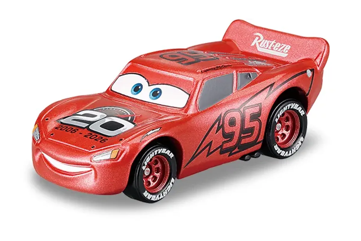 Tomica No. C03 Lightning McQueen (20th Anniversary Type) / 闪电麦坤 20周年版 die-cast model — official product photo of the toy car