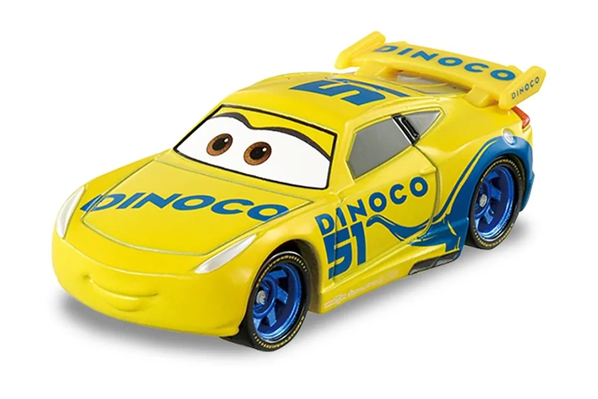 Tomica No. C06 Cruz Ramirez (Dinoco Racing Type) / 克鲁兹·拉米雷兹 黛娜可赛车涂装 die-cast model — official product photo of the toy car