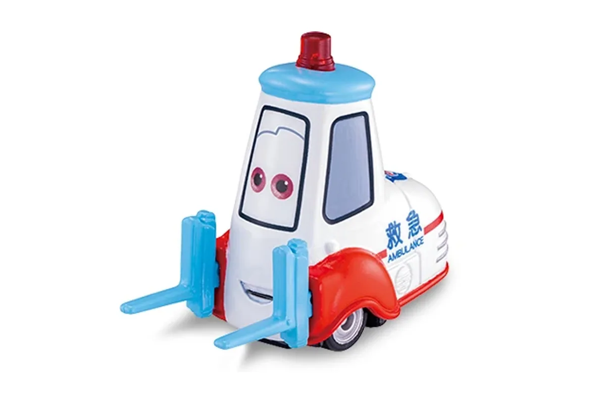 Tomica No. C23 Guido (Emergency Type) / 圭多 紧急救援型 die-cast model — official product photo of the toy car