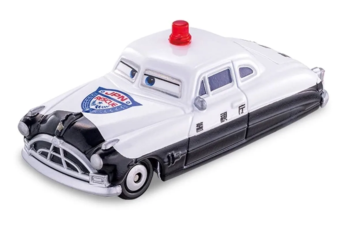 Tomica No. C27 Doc Hudson (Patrol Car Type) / 蓝天博士 警车型 die-cast model — official product photo of the toy car