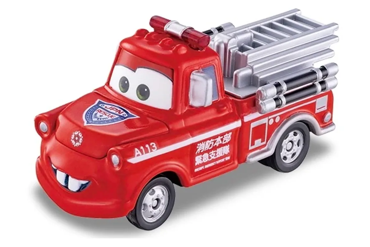 Tomica No. C38 Mater (Fire Truck Type) / 板牙 消防车型 die-cast model — official product photo of the toy car