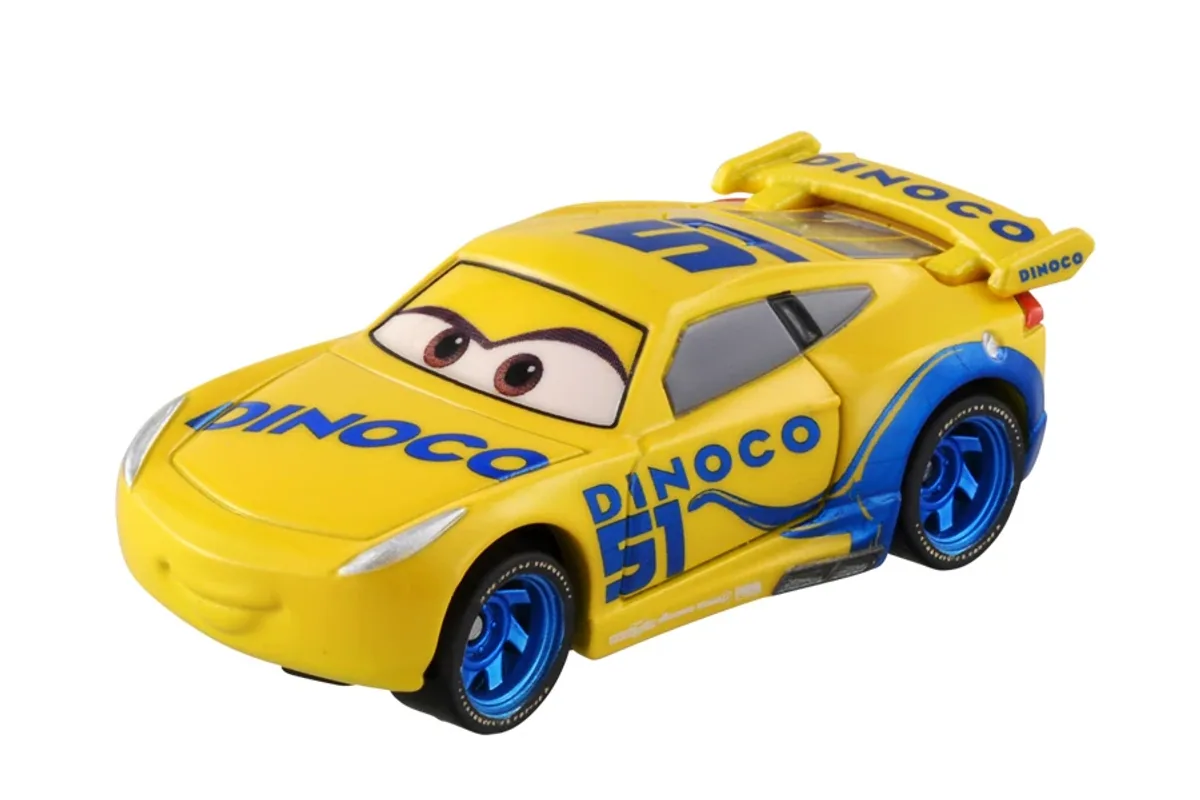 Tomica No. C47 Cruz Ramirez (Dinoco Racing Type) / 克鲁兹·拉米雷兹 黛娜可赛车涂装 die-cast model — official product photo of the toy car