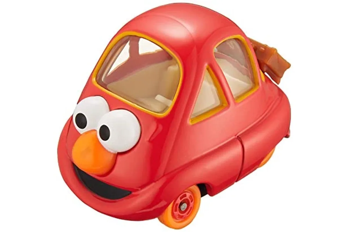 Tomica No. 142 Elmo / 艾摩 die-cast model — official product photo of the toy car