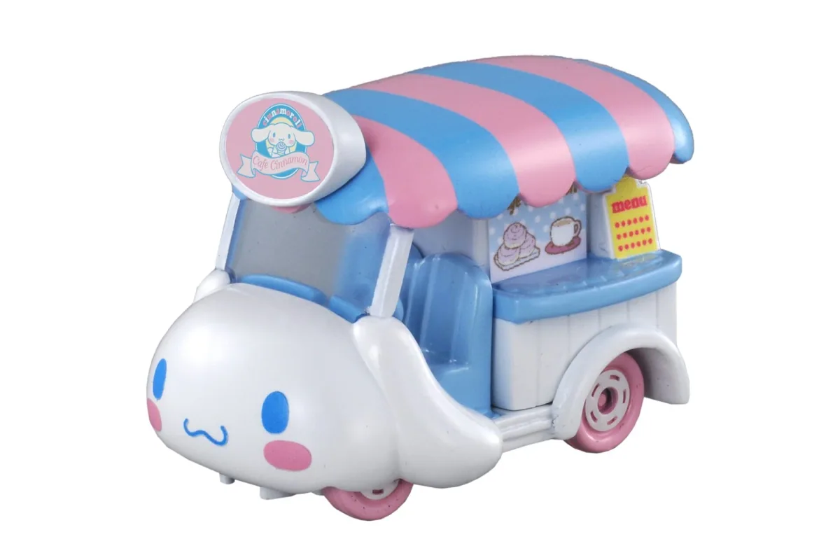 Tomica No. 147 Cinnamoroll Tomica No. 147 Cinnamoroll / 大耳狗 喜拿 die-cast model — official product photo of the toy car