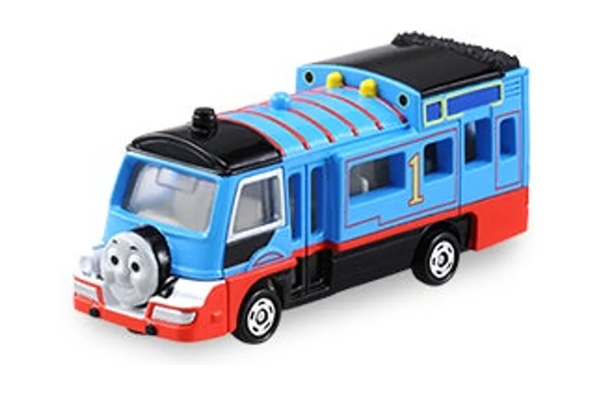 Tomica No. 156 Thomas Bus / 托马斯 巴士 die-cast model — official product photo of the toy car