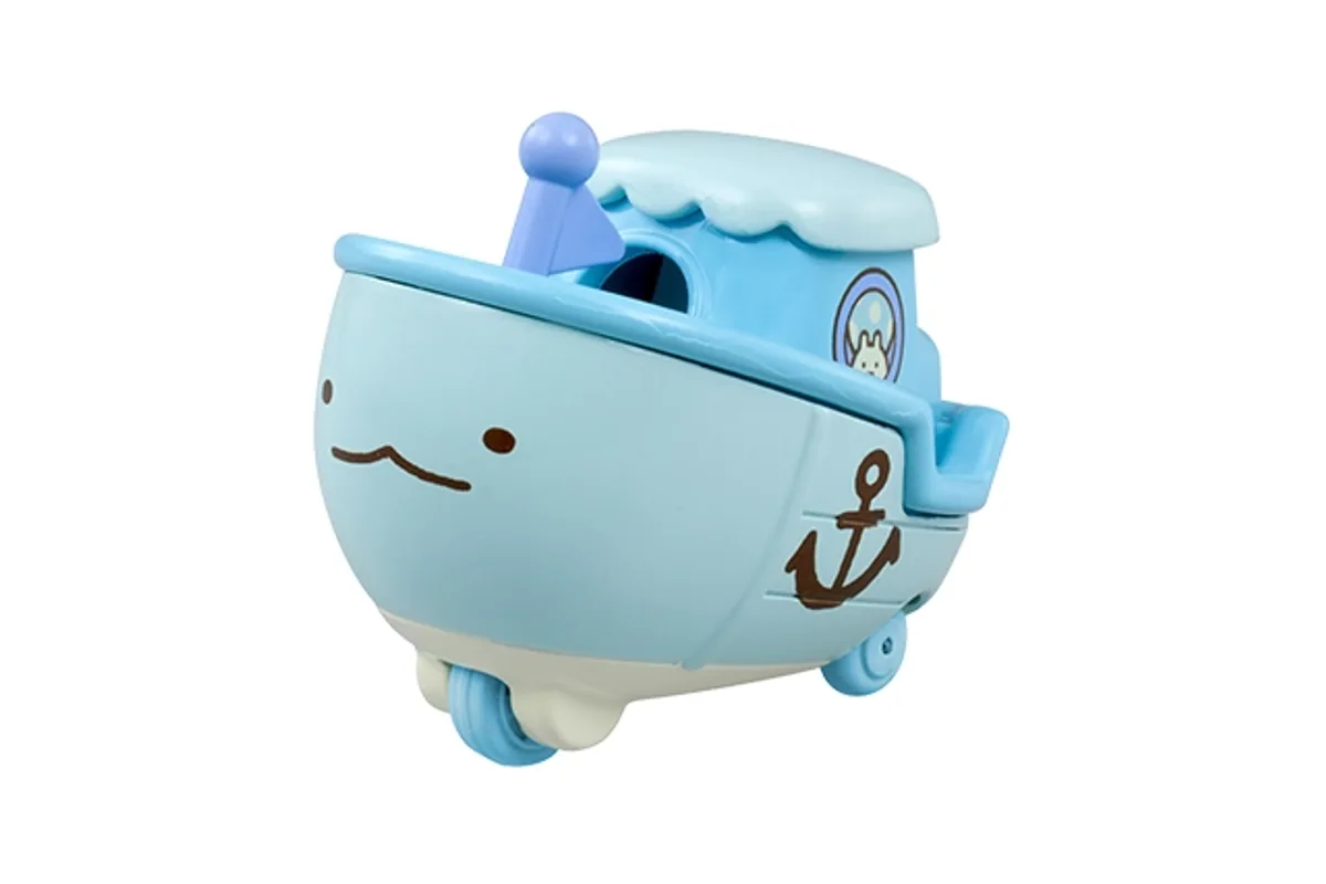 Tomica No. 167 Sumikko Gurashi Dream Ship Tokage / 角落小伙伴 梦之船 蜥蜴 die-cast model — official product photo of the toy car