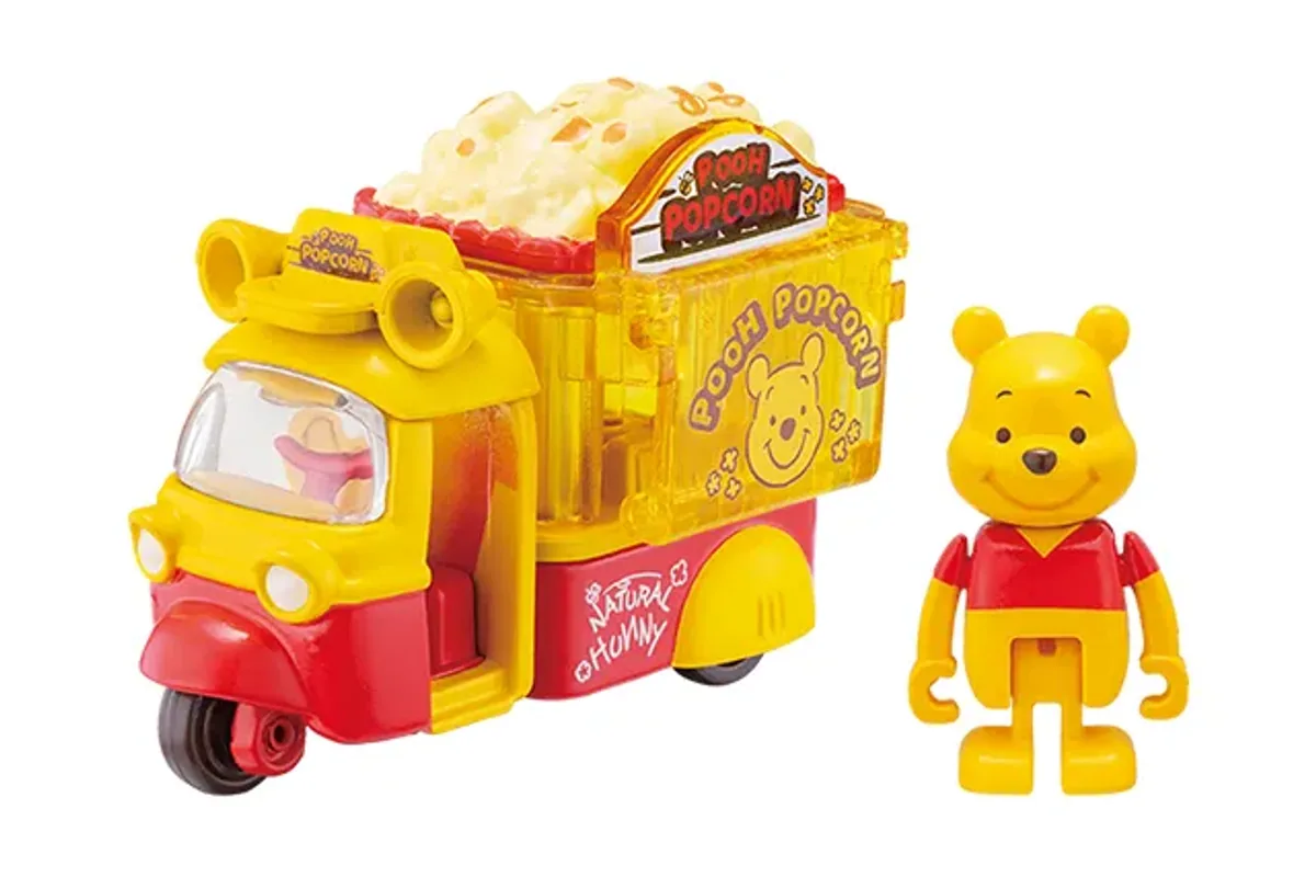 Tomica No. 173 Disney Motors DoBe Pooh / 迪士尼汽车 小熊维尼 die-cast model — official product photo of the toy car