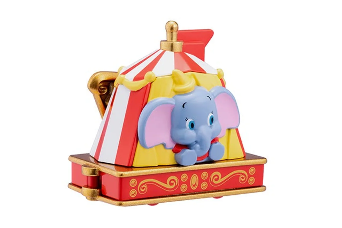 Tomica No. 173 Disney Tomica Parade Dumbo / 迪士尼多美卡巡游 小飞象 die-cast model — official product photo of the toy car