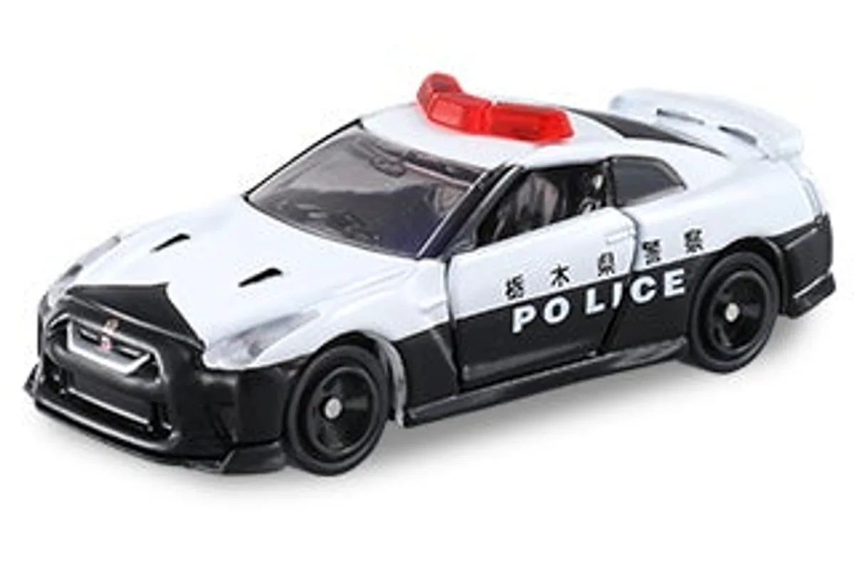 Tomica No. 105 Nissan GT-R Patrol Car Tomica No. 105 Nissan GT-R Patrol Car — photo of the real vehicle this casting is based on