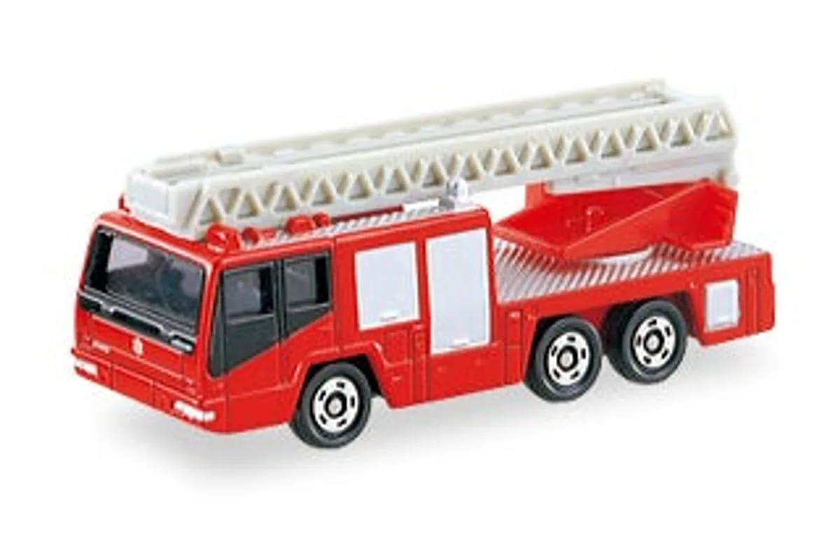 Tomica No. 108 Hino Ladder Fire Truck (Morita Super Gyro Ladder) Tomica No. 108 Hino Ladder Fire Truck (Morita Super Gyro Ladder) — photo of the real vehicle this casting is based on