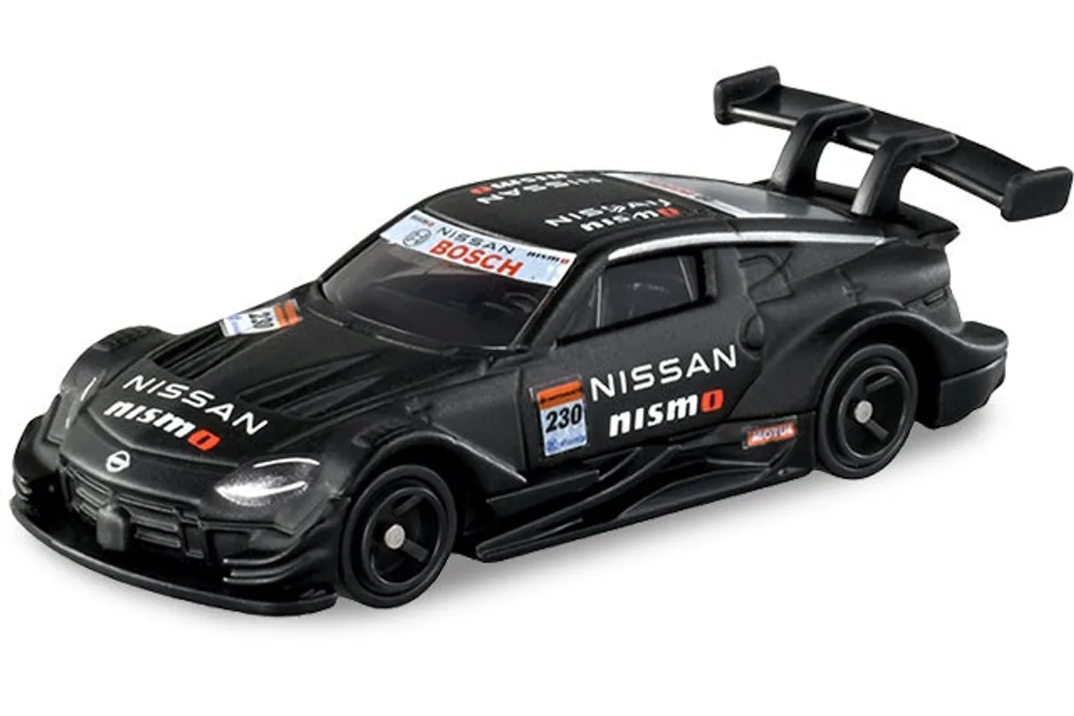 Tomica No. 13 Nissan Fairlady Z Nismo GT500 / 日产 Fairlady Z Nismo GT500 赛车 die-cast model — official product photo of the toy car
