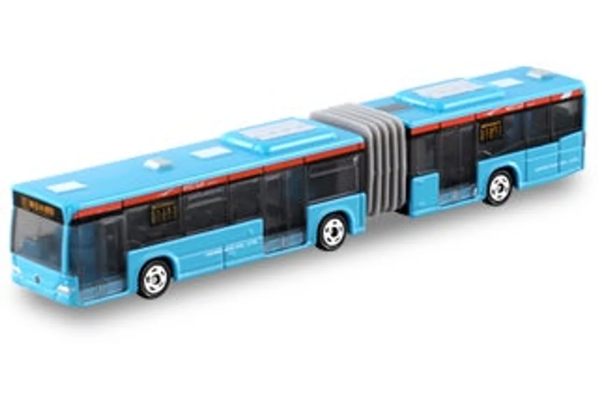 Tomica No. 134 Mercedes-Benz Citaro Keisei Articulated Bus / 奔驰 Citaro 京成 铰接巴士 die-cast model — official product photo of the toy car