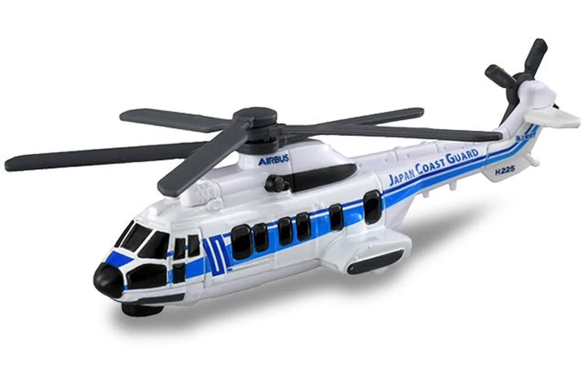 Tomica No. 137 Japan Coast Guard Super Puma H225 / 日本海上保安厅 超美洲豹 H225 die-cast model — official product photo of the toy car