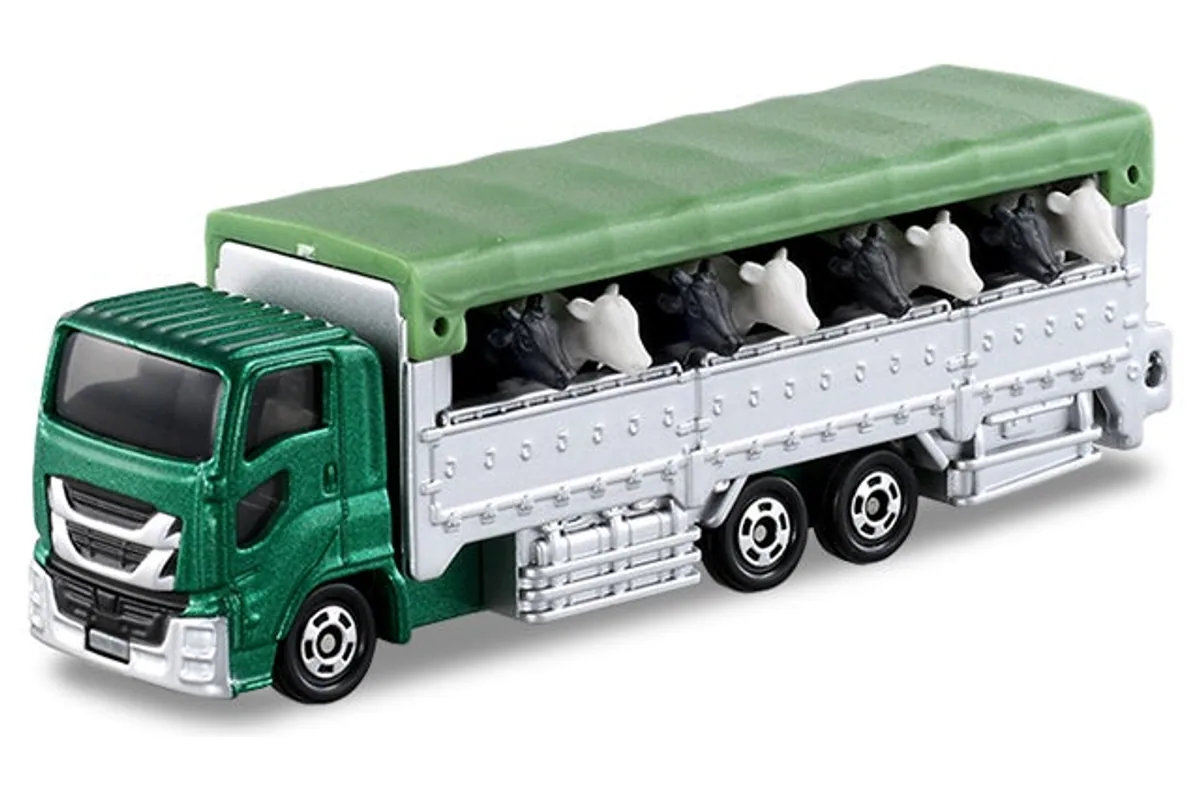 Tomica No. 139 Livestock Transport Truck / 家畜运输车 die-cast model — official product photo of the toy car