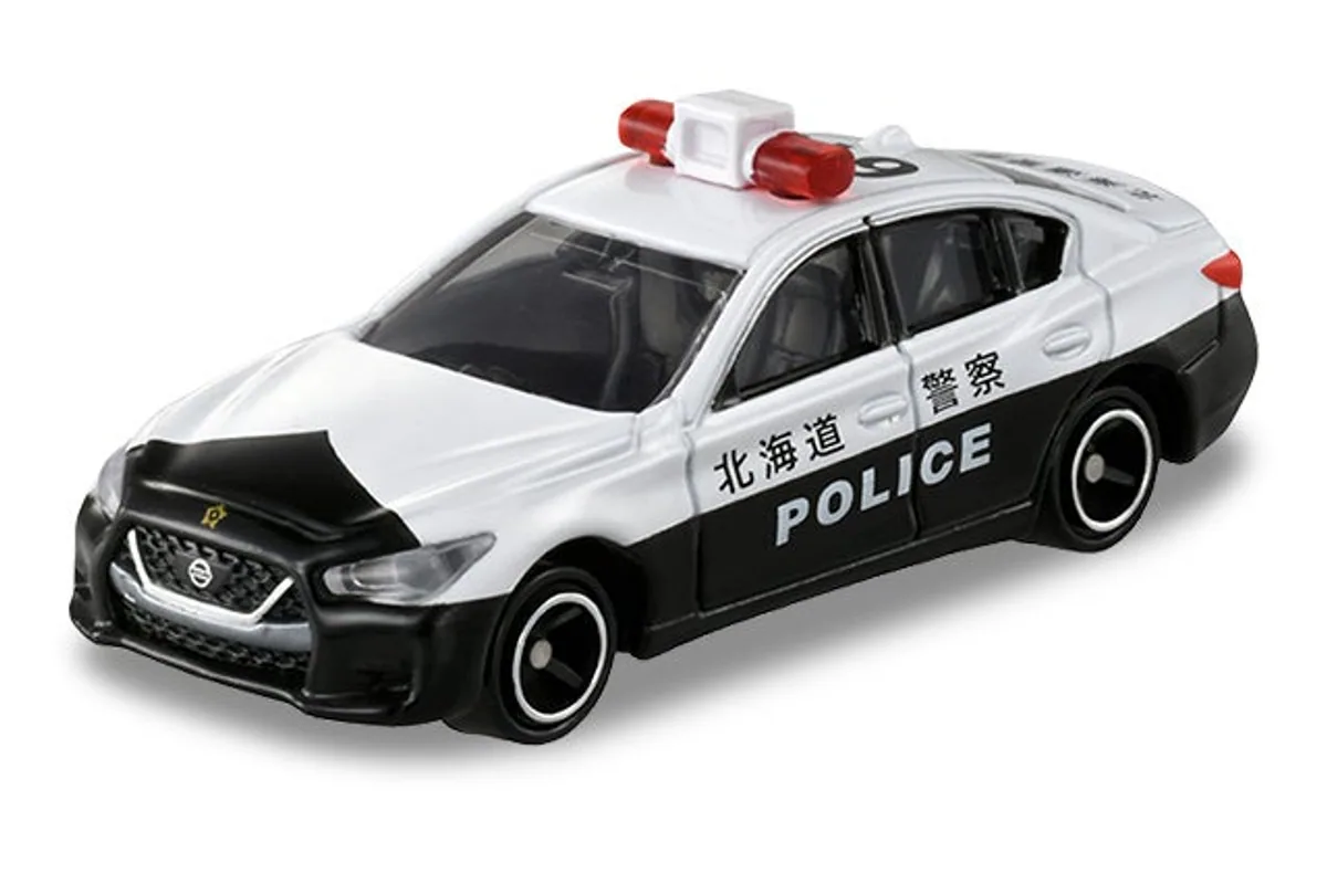 Tomica No. 33 Nissan Skyline Patrol Car Tomica No. 33 Nissan Skyline Patrol Car — photo of the real vehicle this casting is based on