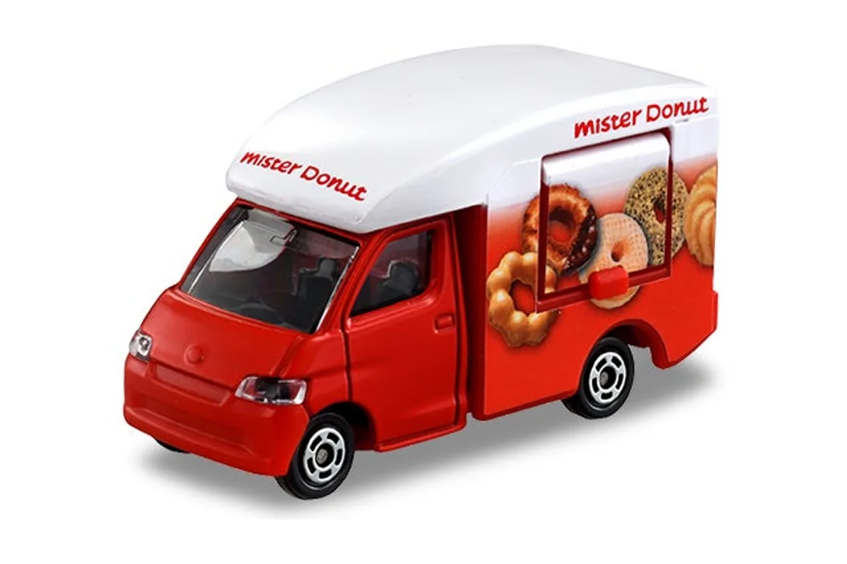 Tomica No. 40 Mister Donut Mobile Catering Truck Tomica No. 40 Mister Donut Mobile Catering Truck — photo of the real vehicle this casting is based on