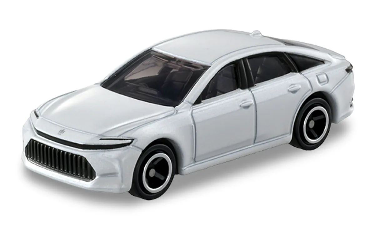Tomica No. 62 Toyota Crown Sedan Tomica No. 62 Toyota Crown Sedan — photo of the real vehicle this casting is based on