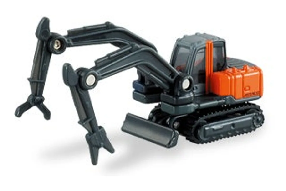 Tomica No. 65 Hitachi Double Arm Working Machine Astaco Tomica No. 65 Hitachi Double Arm Working Machine Astaco — photo of the real vehicle this casting is based on