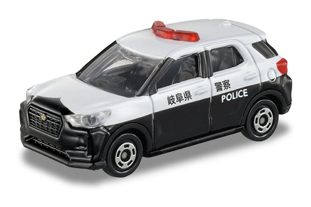 Tomica No. 81 Daihatsu Rocky Patrol Car Tomica No. 81 Daihatsu Rocky Patrol Car — photo of the real vehicle this casting is based on