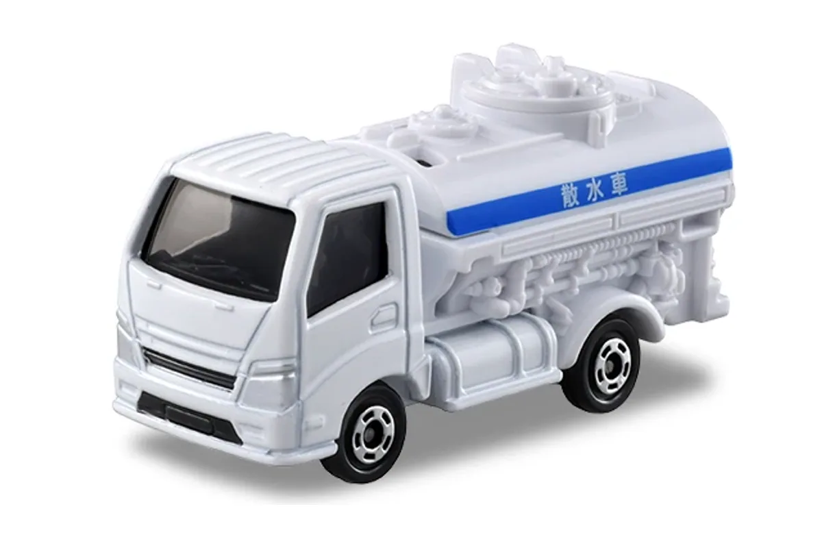 Tomica No. 87 Water Sprinkler Truck Tomica No. 87 Water Sprinkler Truck — photo of the real vehicle this casting is based on