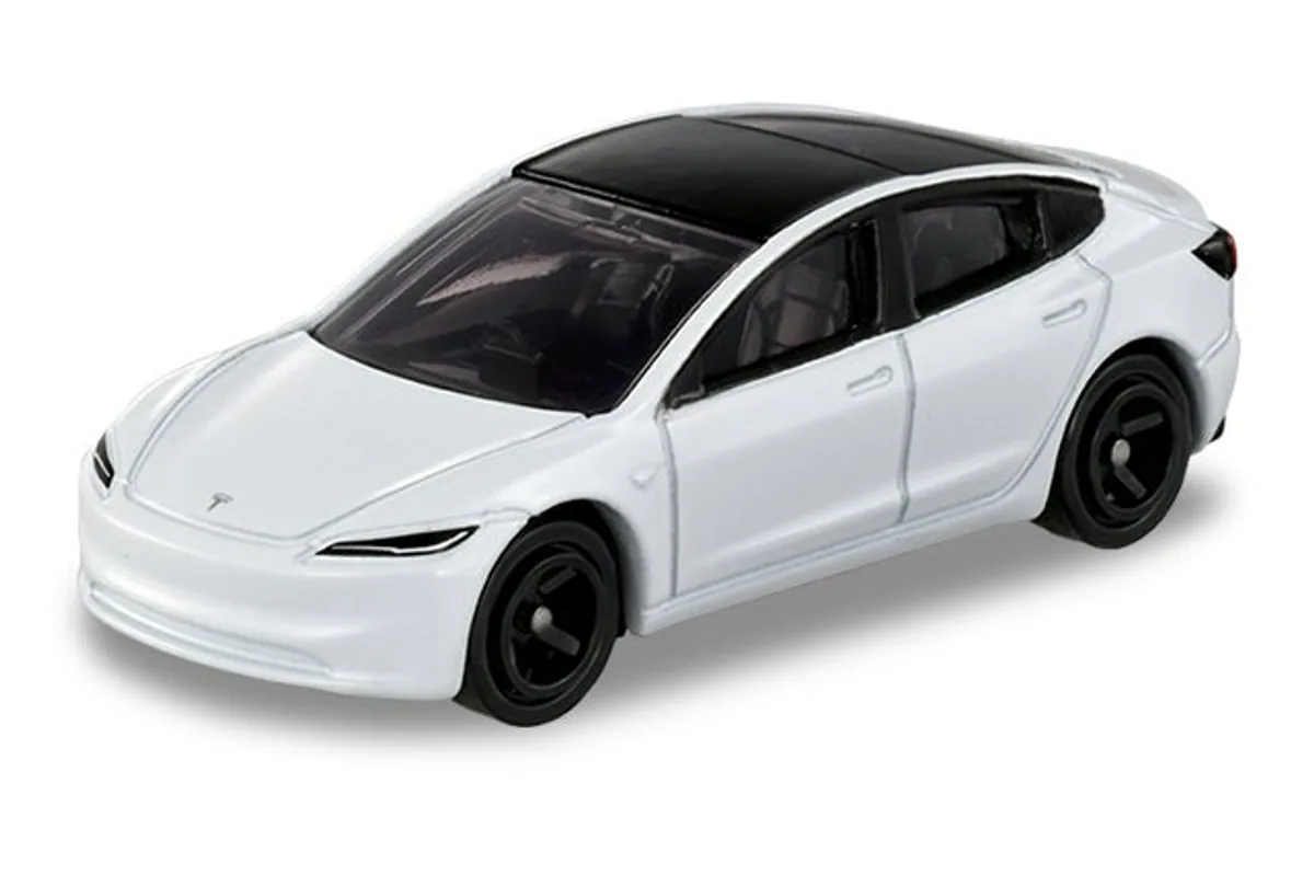 Tomica No. 98 Tesla Model 3 Tomica No. 98 Tesla Model 3 — photo of the real vehicle this casting is based on