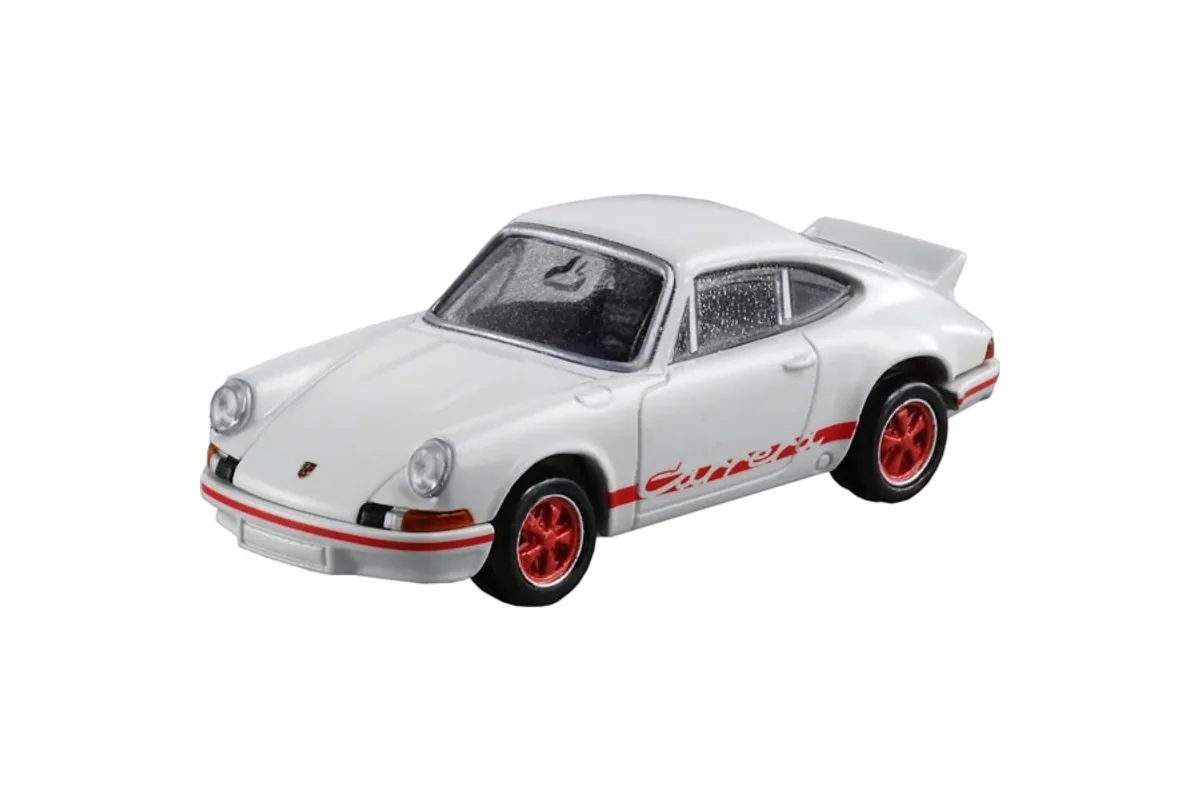 Tomica No. 12 Porsche 911 Carrera RS 2.7 / 保时捷 911 Carrera RS 2.7 die-cast model — official product photo of the toy car