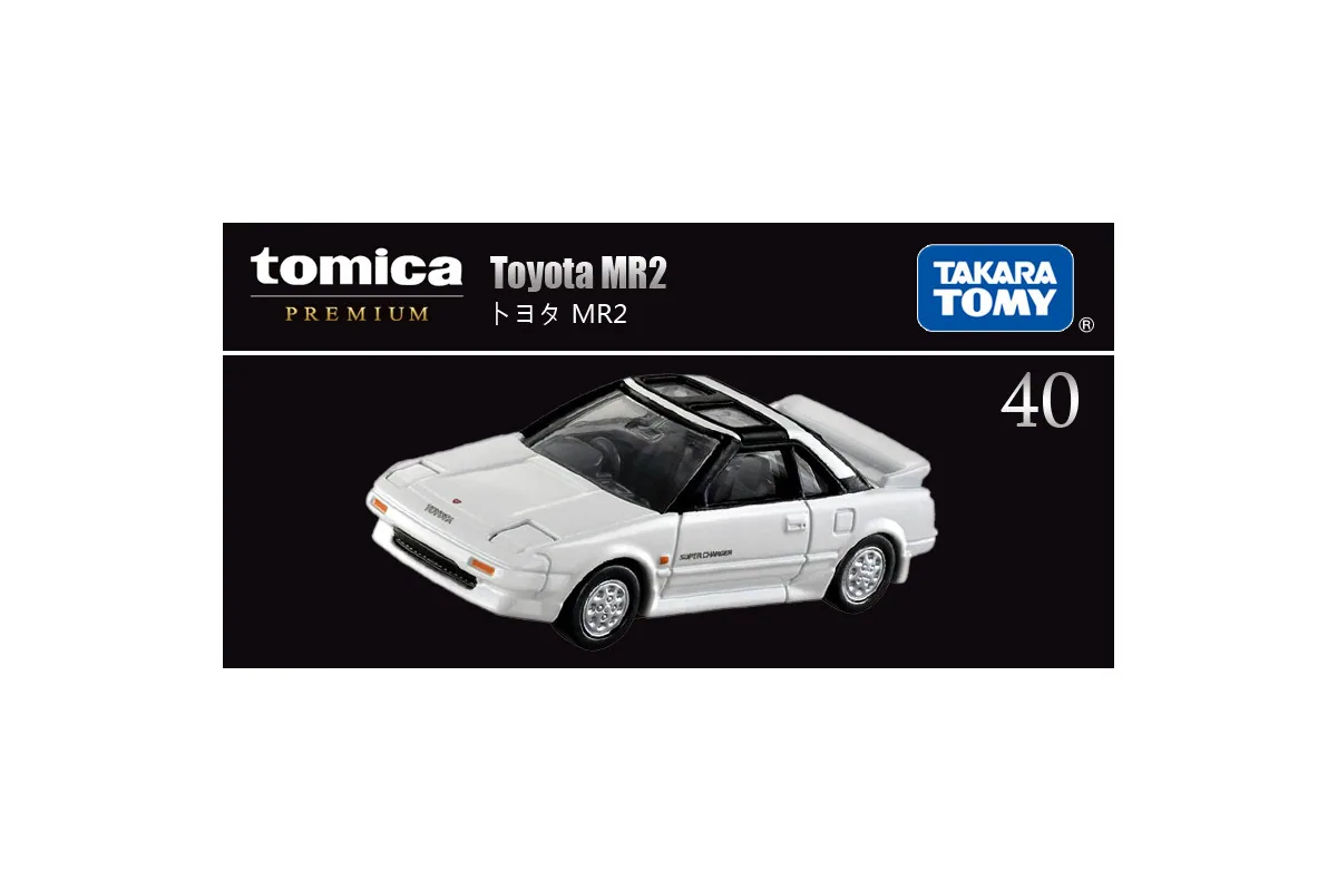 Tomica No. 40 Toyota MR2 / 丰田 MR2 跑车 die-cast model — official product photo of the toy car